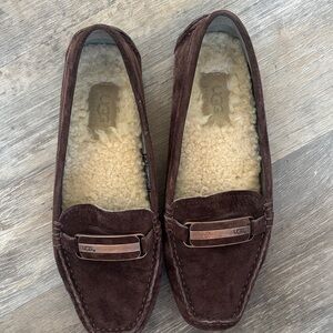 UGG Women's Brown Suede Loafers